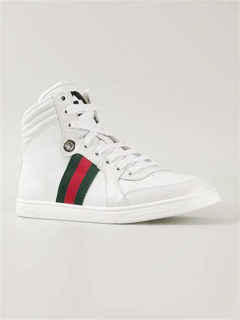 gucci men's sneaker coda hi top clear|gucci signature high top.